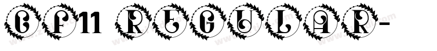 CF11 Regular字体转换